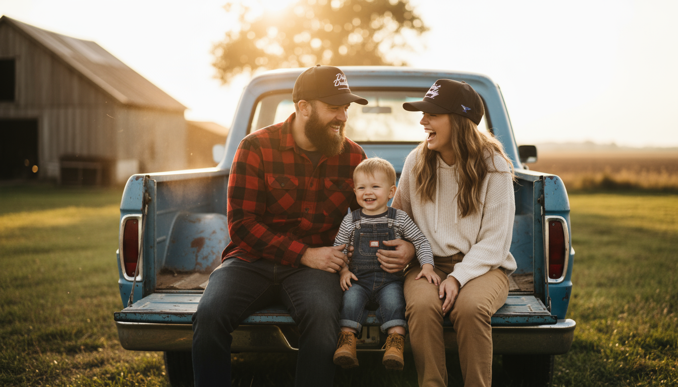 The Classic Daddy – Men’s 5-Panel 3D Puff Hat